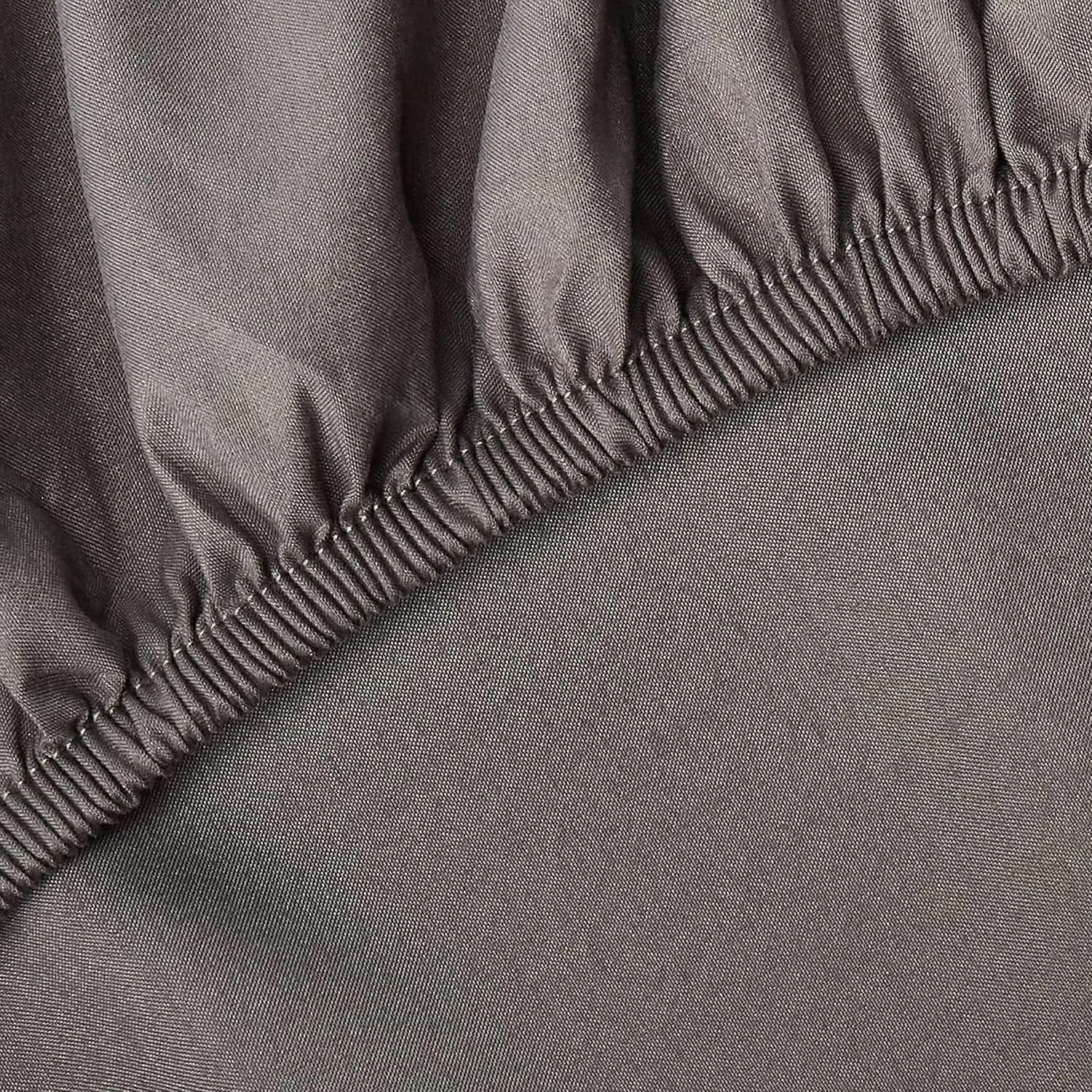 ملحفه کش‌دار یک تکه با کیفیت عالی هتل، ملحفه ملافه مصری لوکس و نرم با تراکم 1500، جیب عمیق تا 16 اینچ، مقاوم در برابر چروک و محو شدن، کینگ، خاکستری