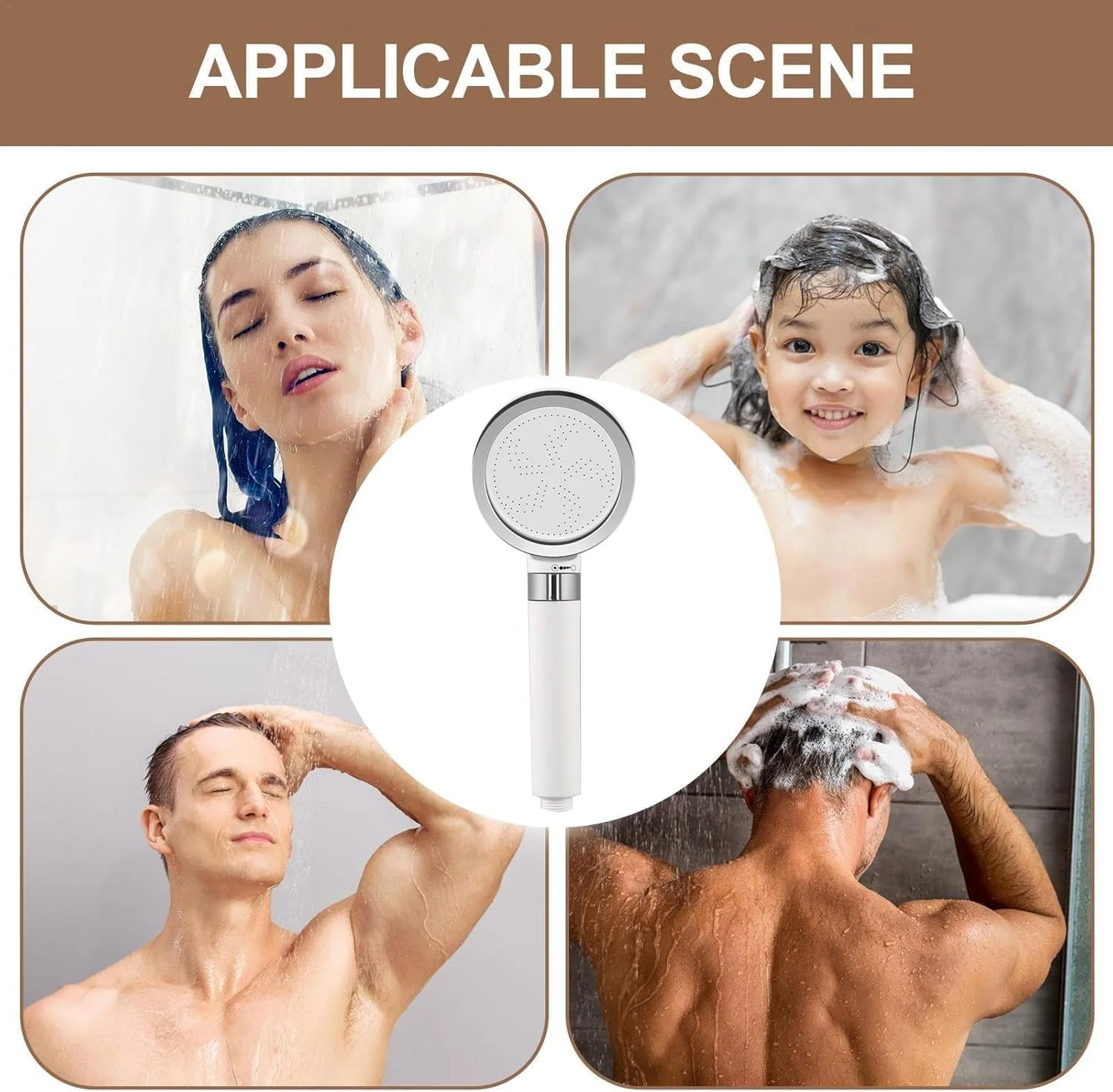 فیلتر دوش دستی STAYOUNG - فیلتر آب دوش برای جلوگیری از ریزش مو، داشتن پوست و موی سالم تر، لوازم جانبی حمام، تست شده در آزمایشگاه برای حذف کلر