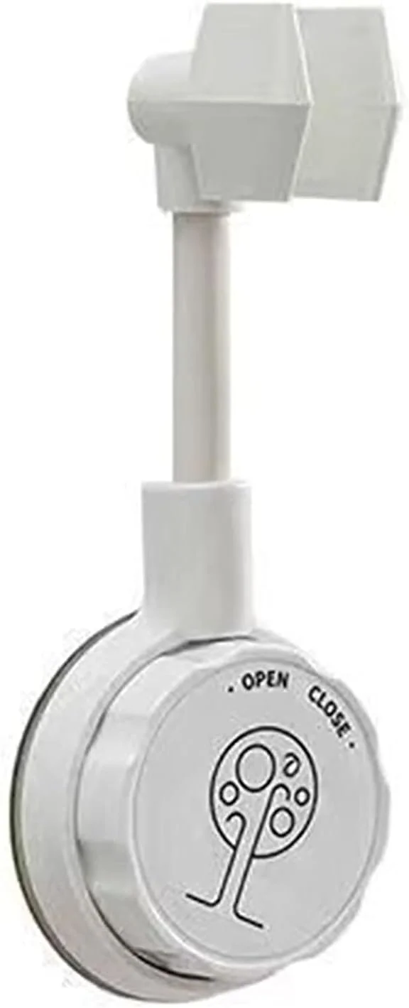 نگهدارنده سردوش مکشی، نگهدارنده دیواری سردوش مکشی قابل تنظیم، براکت سردوش دستی بدون نیاز به سوراخکاری، خاکستری 1 عدد