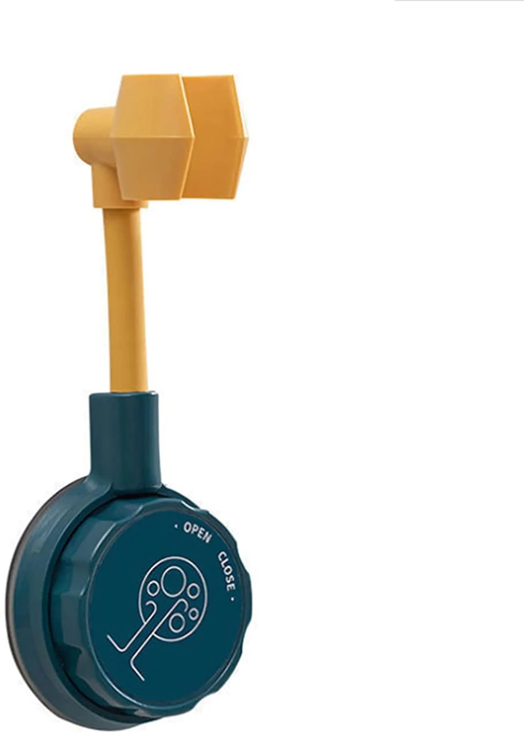 نگهدارنده سر دوش مکشی، نگهدارنده دیواری سر دوش مکشی قابل تنظیم، براکت سر دوش بدون نیاز به سوراخکاری، آبی، 1 عدد