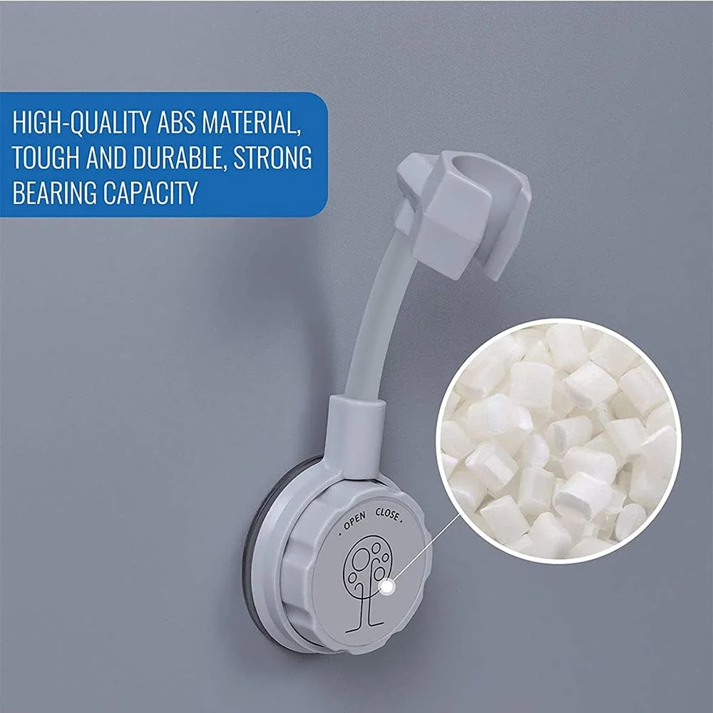 نگهدارنده سر دوش مکشی، نگهدارنده دیواری قابل تنظیم سر دوش مکشی، براکت سر دوش بدون نیاز به سوراخ کاری، آبی 3 عددی