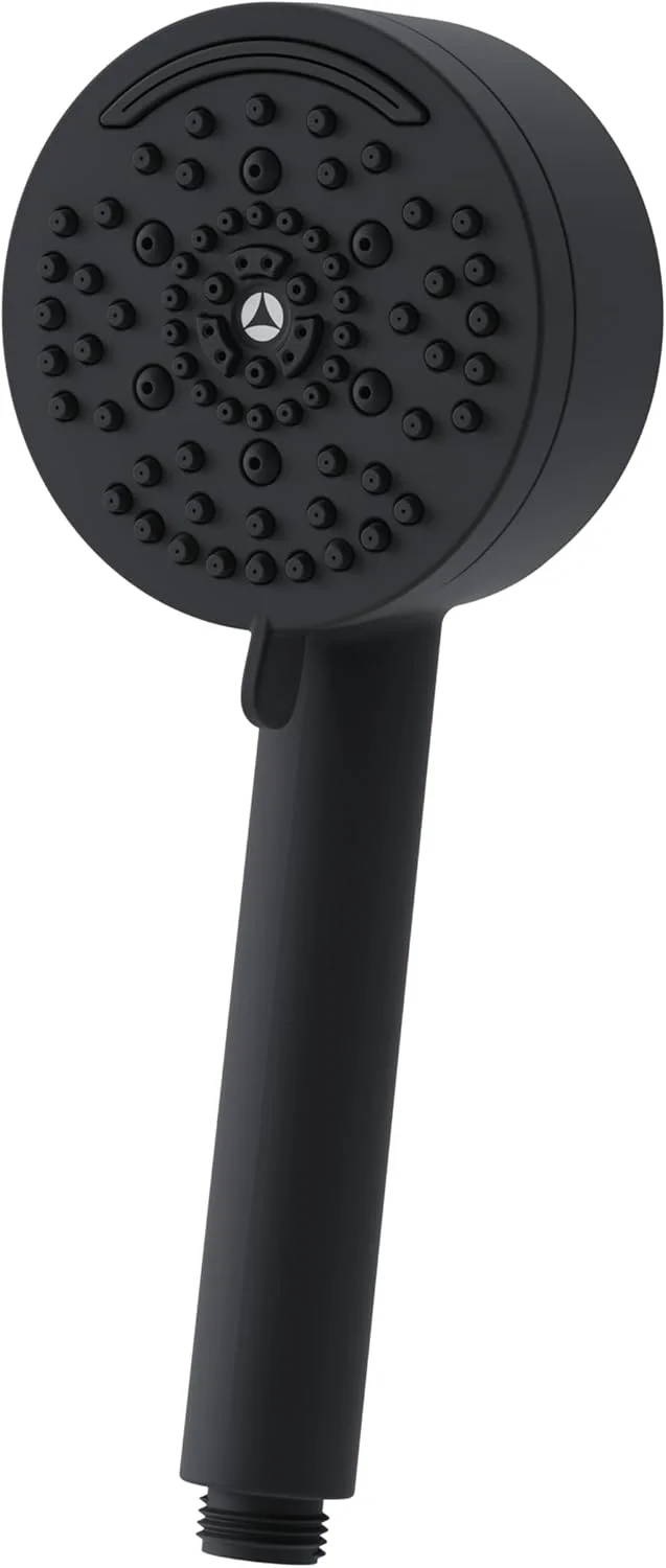 دوش دستی چند منظوره Symmons HydroMersion Contemporary با فشار بالا، 7 حالته، گرد و قابل تنظیم، 4 اینچی، مشکی مات