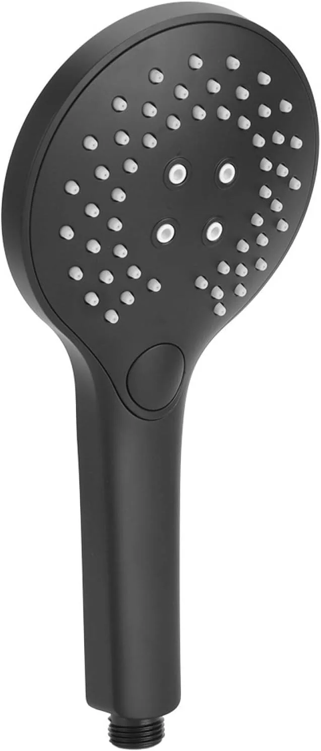 سردوشی حمام SzdpyZ - G1/2 اینچ، دارای 3 حالت دکمه ای، سردوشی دستی حمام، مشکی مات، 290 گرم