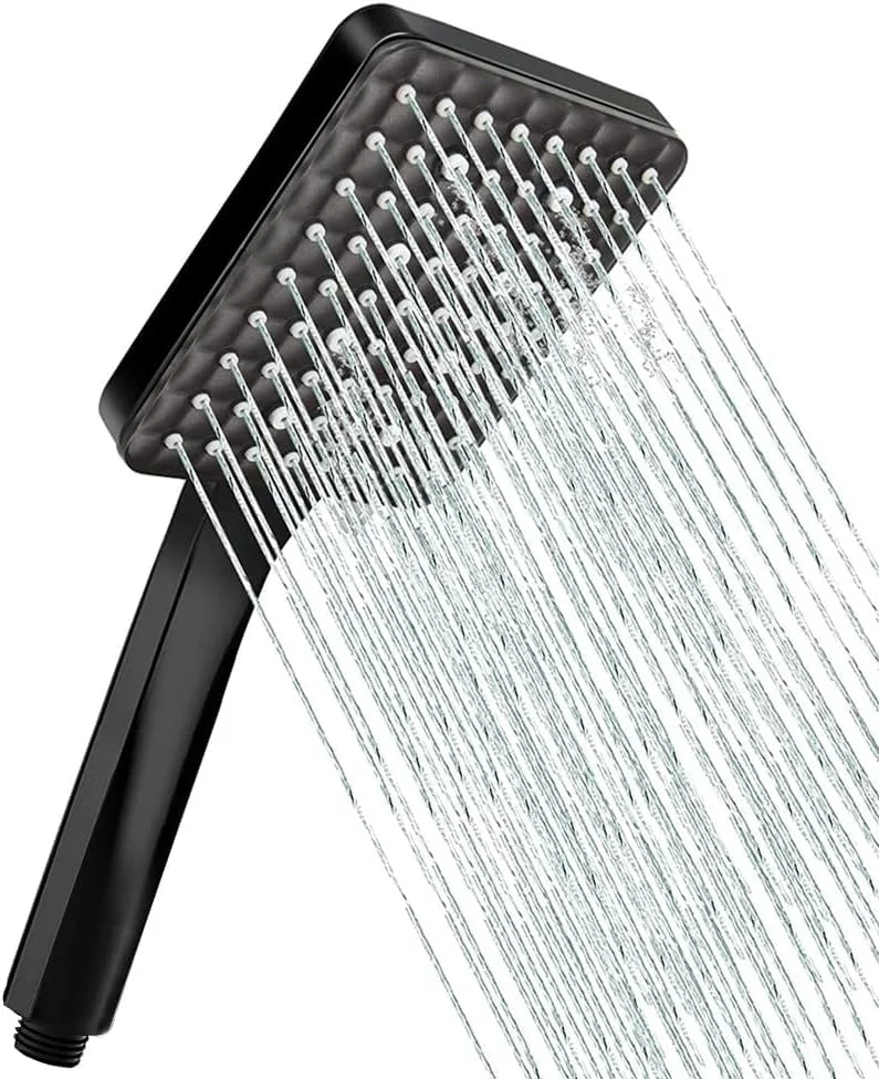 سری دوش دستی SYOSI با دکمه روشن/خاموش، 6 حالت پاشش، صرفه جویی در مصرف آب، فشار قوی، مناسب برای کودک و حیوانات خانگی، روکش کروم