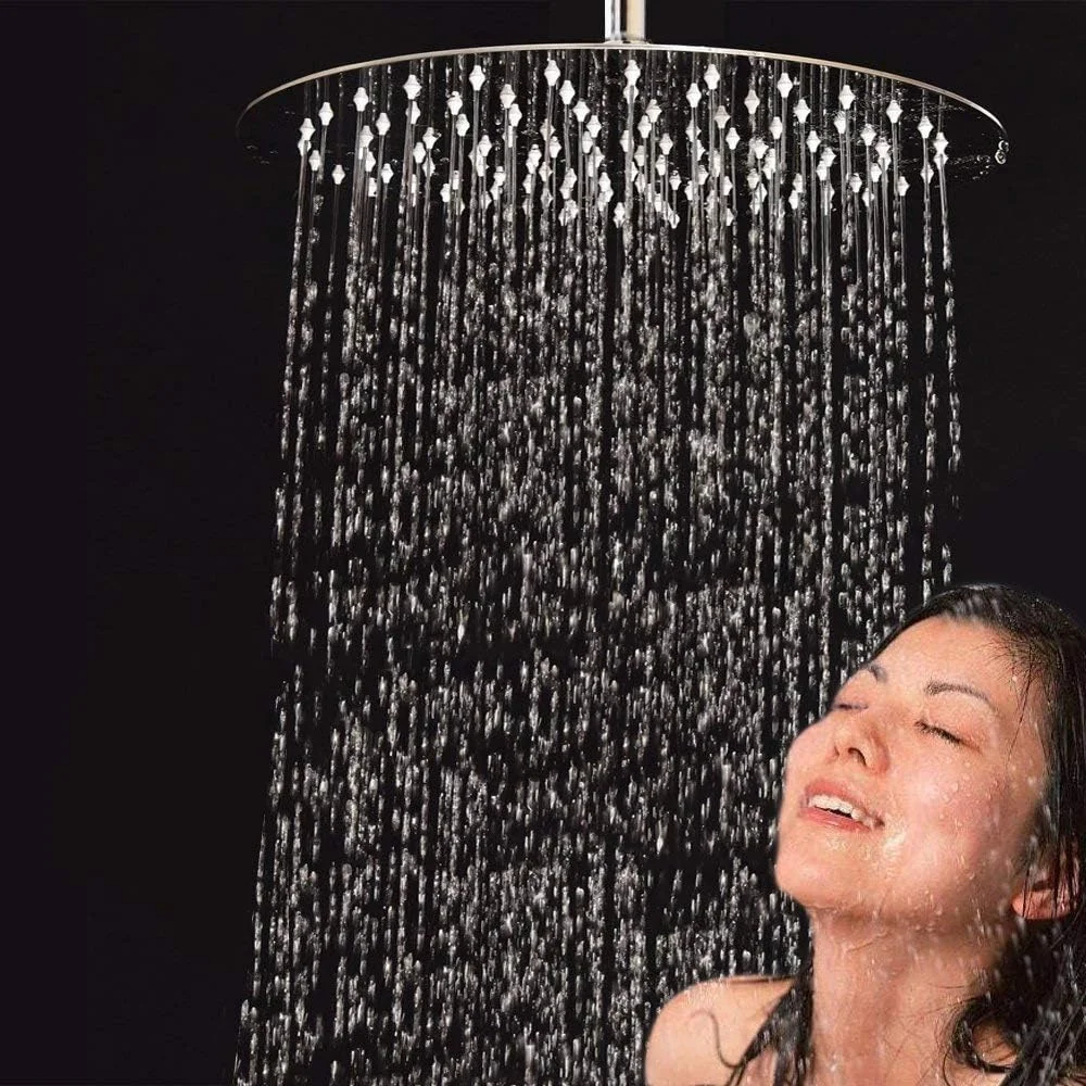 سردوش بارانی SYOSI، سردوش گرد 8 اینچی با فشار بالا، سردوش بارانی فوق العاده نازک از جنس استیل ضد زنگ 304 با جریان بالا به همراه بازویی سردوش سردوش بارانی SYOSI، سردوش گرد 8 اینچی با فشار بالا، سردوش بارانی فوق العاده نازک از جنس استیل ضد زنگ 304 با جریان بالا به همراه بازویی سردوش