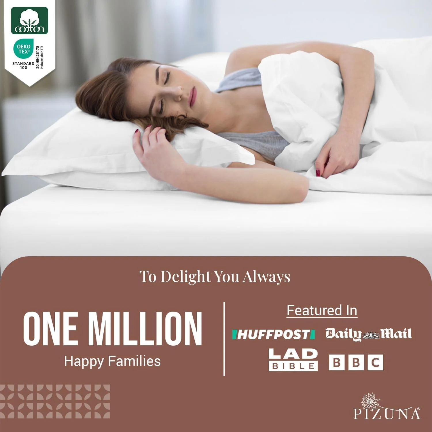 ملحفه کشدار کویین از جنس پنبه خالص شانهشده پیزونا، 160x200 سانتیمتر، سفید، با تراکم بافت 400، نرم و لوکس، بافتهشده از 100% پنبه با الیاف بلند، ملحفه با عمق 40 سانتیمتر (ملحفه کشدار - 1 عدد) ملحفه کشدار کویین از جنس پنبه خالص شانهشده پیزونا، 160x200 سانتیمتر، سفید، با تراکم بافت 400، نرم و لوکس، بافتهشده از 100% پنبه با الیاف بلند، ملحفه با عمق 40 سانتیمتر (ملحفه کشدار - 1 عدد)