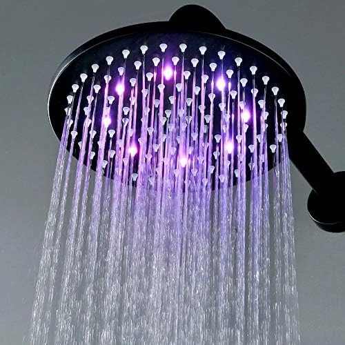 ست دوش دستی تمکین، شیر دوش حمام تک دستگیره 2 سوراخه با سردوش ال ای دی