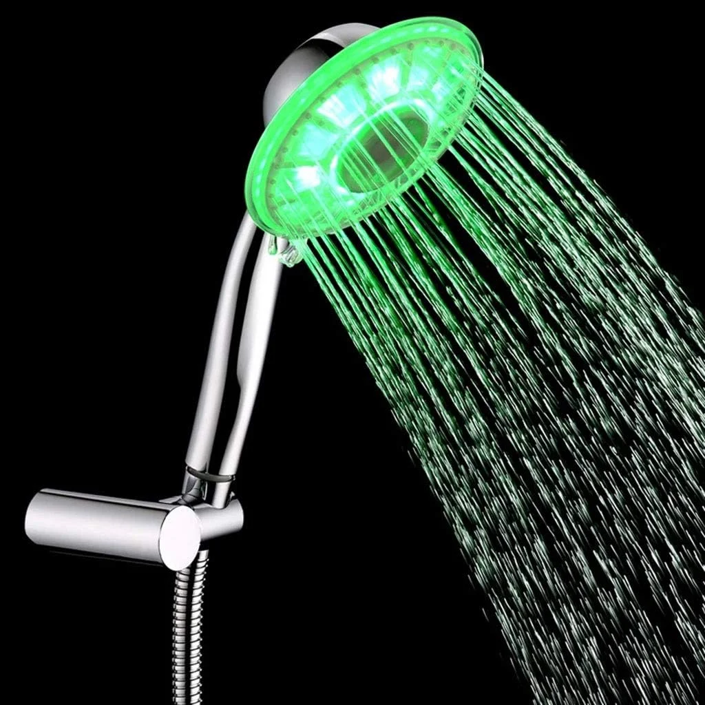سردوش بارانی ال ای دی با کنترل دمای آب و نور رنگی، سردوش حمام با چراغ های ال ای دی 7 رنگ