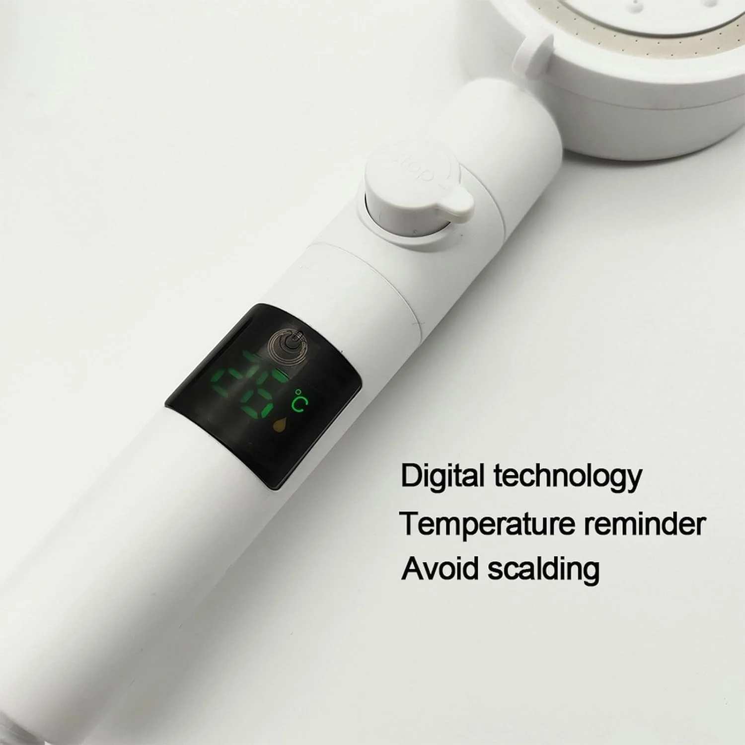 سردوش دستی حمام با نمایشگر دیجیتال دما، فشار قوی و فیلتر صرفه جویی در آب