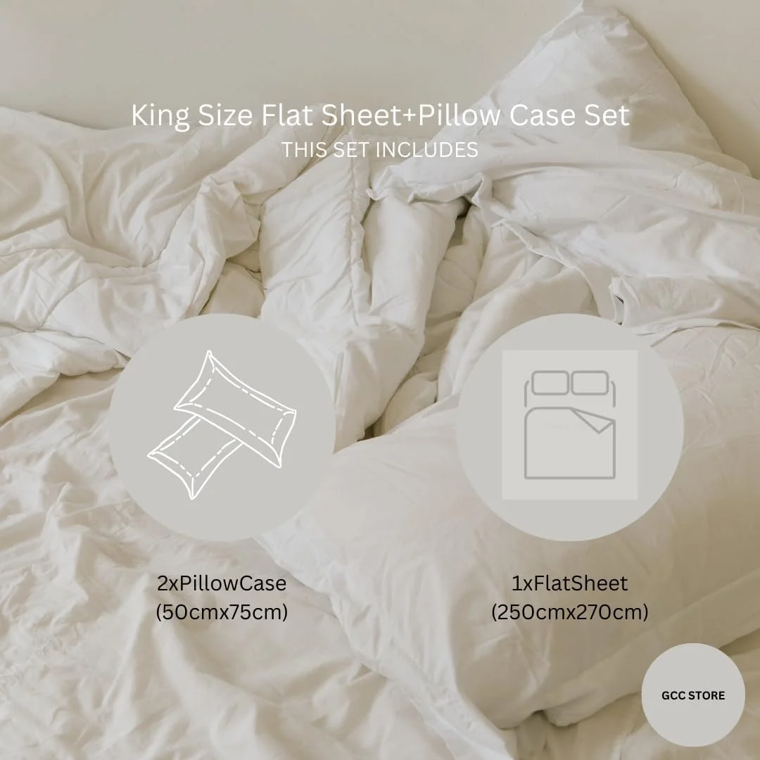 ست ملحفه سه تکه کینگ - با این ملحفه‌های فوق‌العاده نرم و خنک برای تخت کینگ سایز خود، بهتر از همیشه بخوابید - دارای جیب عمیق مناسب برای تشک 16 اینچی (برگ خاکستری، کینگ)