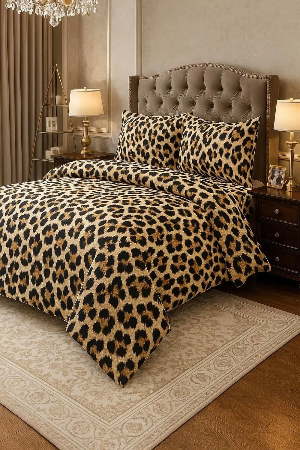 ست ملحفه تخت خواب سه تکه با طرح گلدار سایز کینگ شامل یک ملحفه و دو روبالشتی