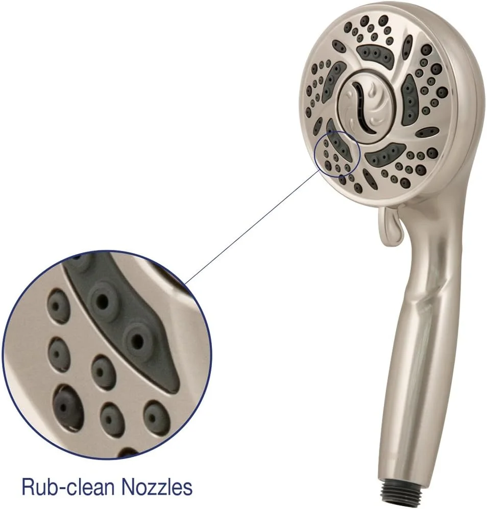 سردوش دستی توربو اسپین - دارای 6 حالت پاشش، نیکل برس خورده