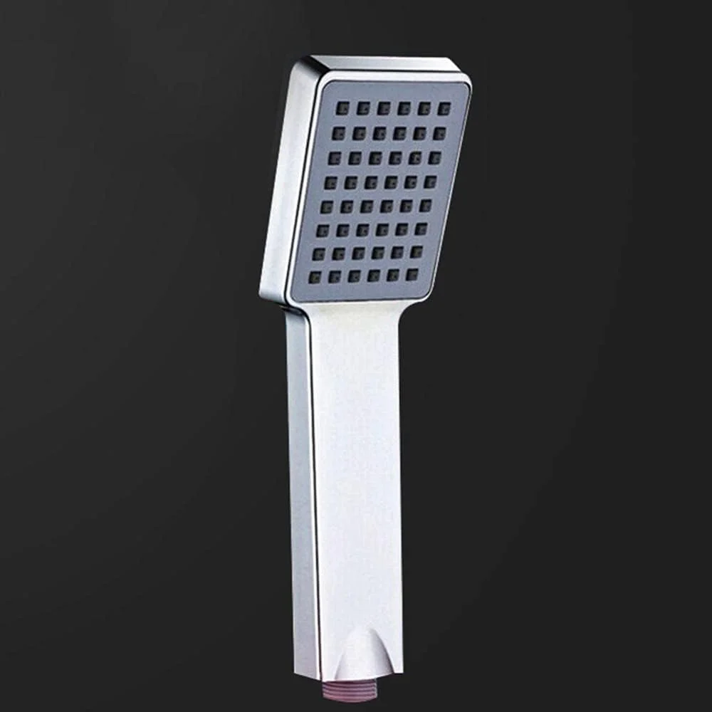 دوش دستی یونیورسال تک عددی کروم صرفه جویی در آب فشار قوی بارانی مربعی برای حمام