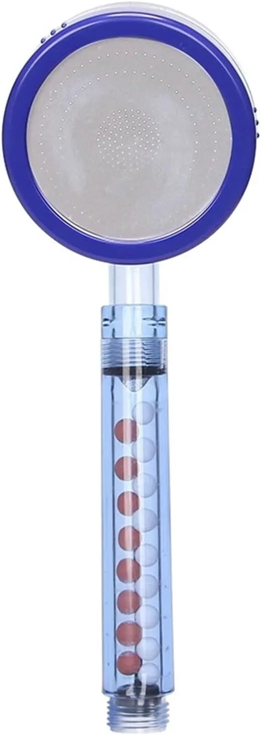 سردوش حمام دستی ویجیا با فشار بالا، فیلتر توپ های پلاستیکی ABS، قابل جدا شدن، آبی، صرفه جویی در آب