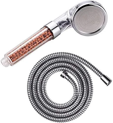 سردوش حمام Vixzero با شلنگ، فشار قوی و صرفه جویی در آب برای بهترین تجربه دوش گرفتن، سردوش دستی توپ انرژی آنیونی برای مو و پوست خشک