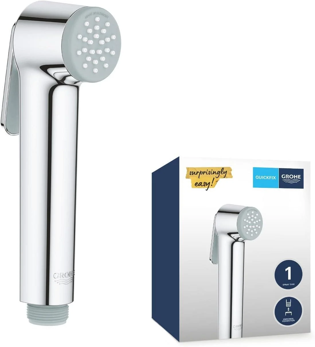 دوش دستی کروم Grohe Vitalio با دکمه فشاری مدل 26351000