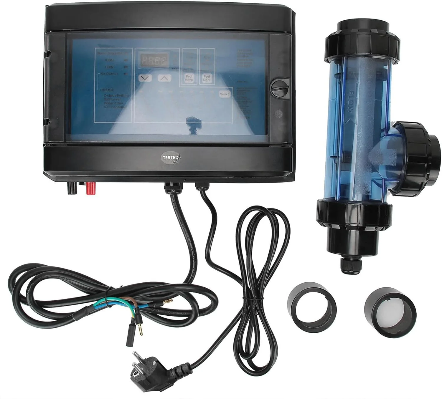 دستگاه کلرزنی نمکی الکترولیتی 20g/H 50g/H 100W، ژنراتور کلر، لوازم جانبی استخر، 15g