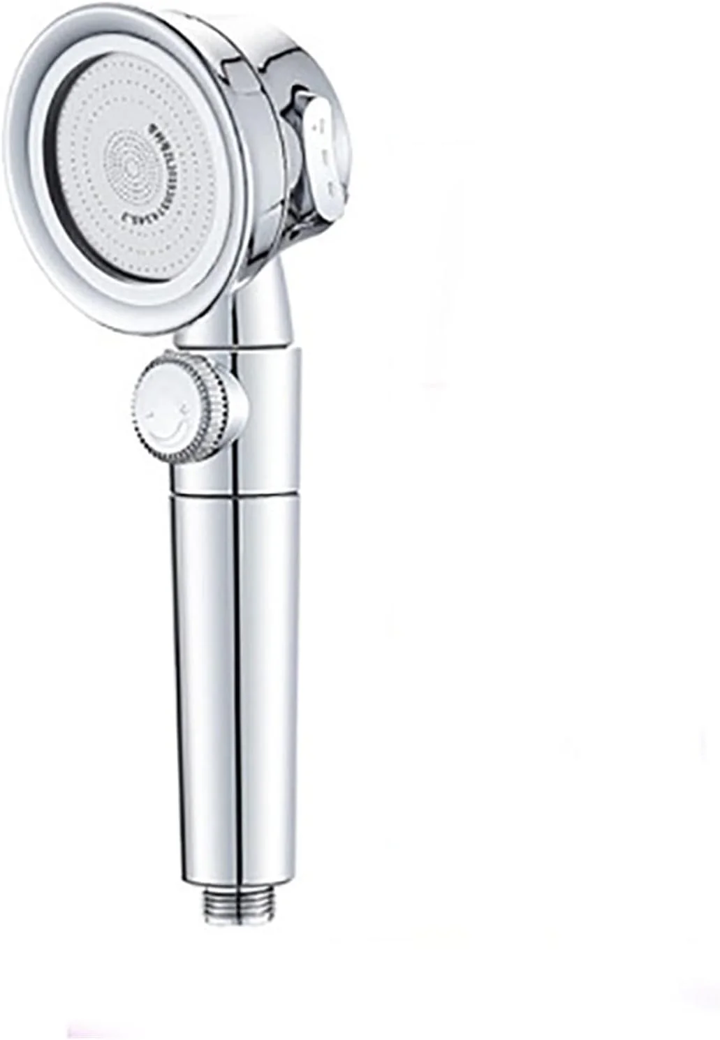 سردوش دستی با قابلیت تنظیم 3 حالته به همراه دکمه توقف، صرفه جویی در آب، مناسب برای حمام، فشار قوی، مدل بارانی (رنگ: 5 عدد پنبه فیلتر) (نقره ای)