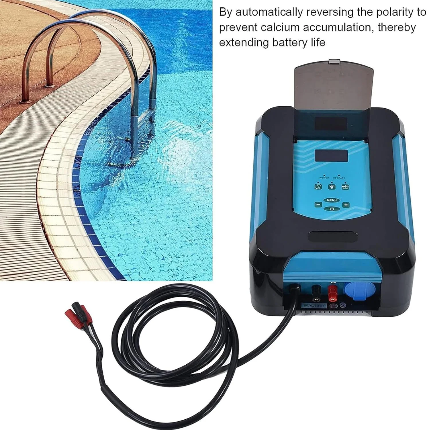 سیستم کلرزنی استخر آب شور، سیستم ژنراتور 25 گرم در ساعت، محافظت از دمای آب 10-40 درجه سانتیگراد، ضد عفونی استخر