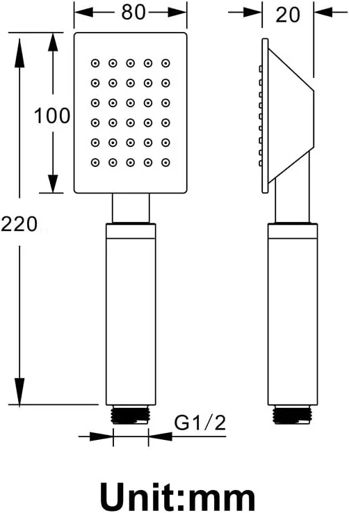 دوش دستی VLNAACH، دوش دستی دیواری استیل ضد زنگ با شلنگ