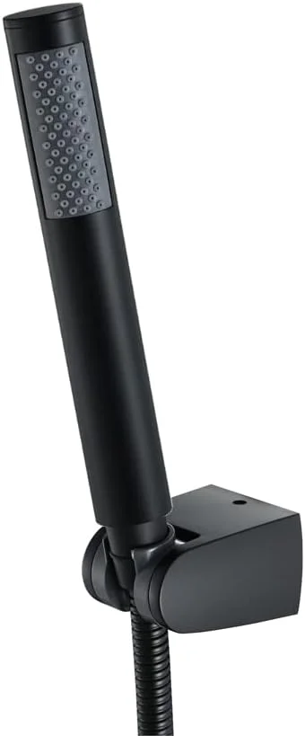 سری دوش دستی برنجی VLNAACH، ست دوش دستی گرد حمام با پایه دیواری، دوش دستی با فشار قوی به همراه نگهدارنده و شلنگ استیل ضد زنگ