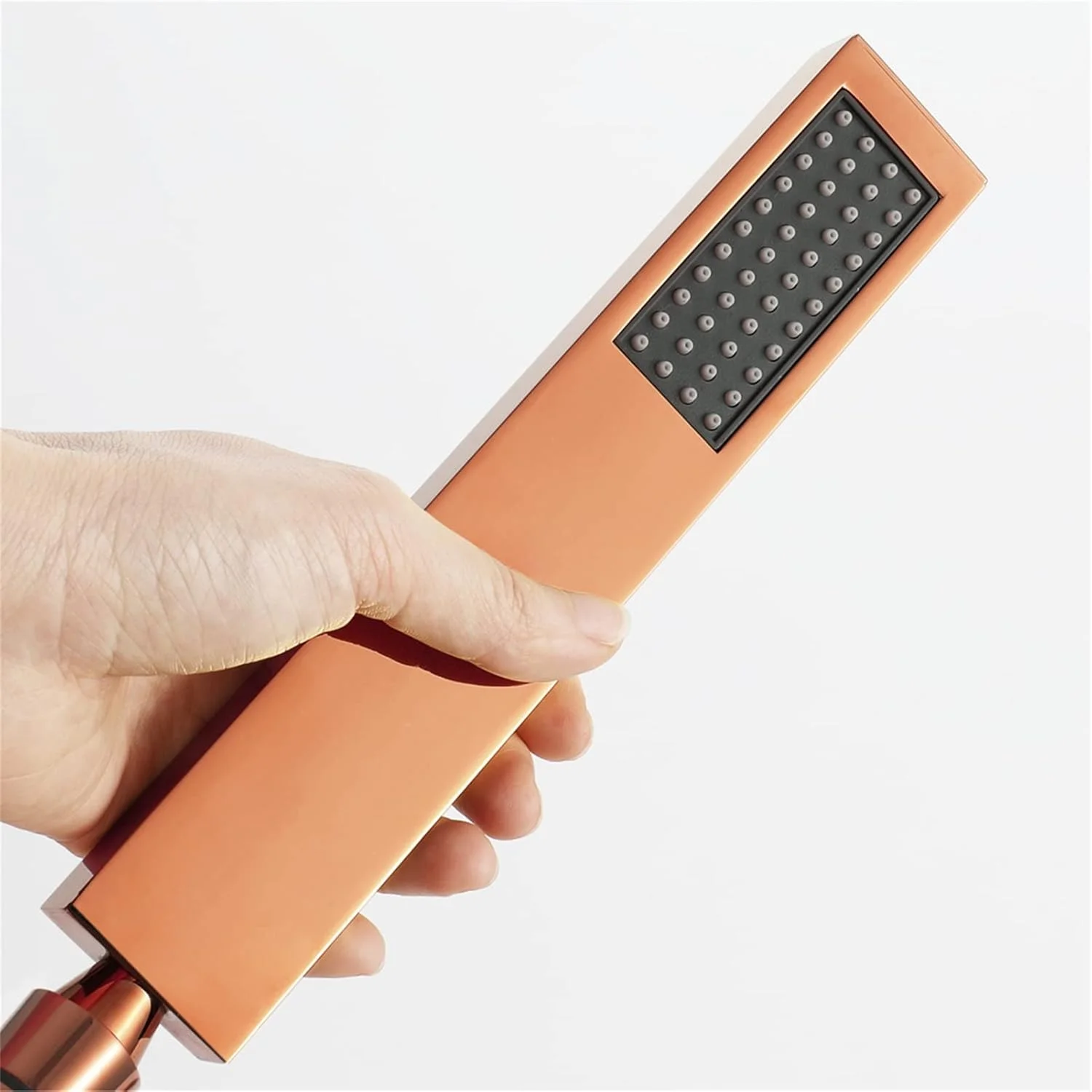 سردوش دستی طلایی رُز VLNAACH، سردوش بارانی با شلنگ استیل ضد زنگ 304 به طول 1.5 متر، ست اسپری با شیر زاویه دار (اندازه: ست اسپری)