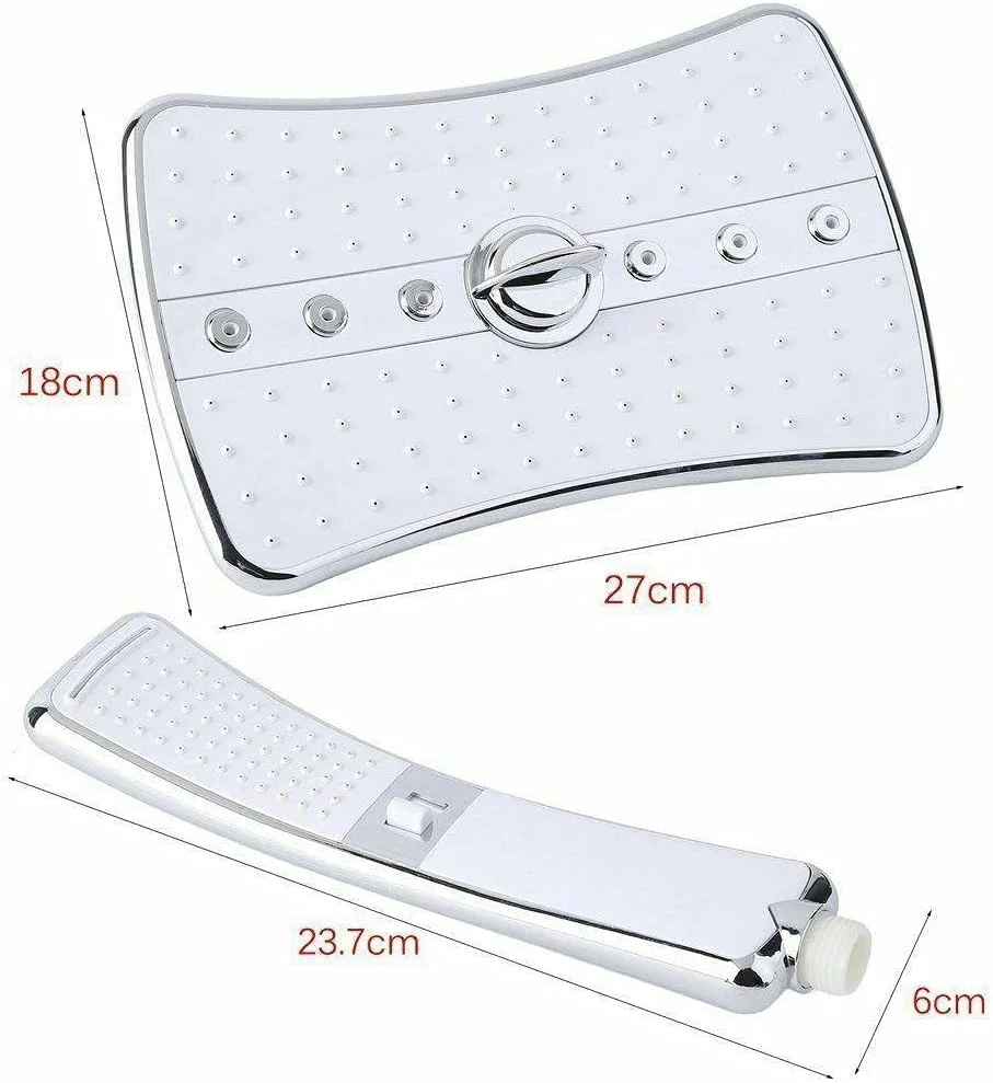 سردوش حمام با ۴ حالت مختلف به همراه نگهدارنده، سردوش دستی، سردوش های بارانی و دستی