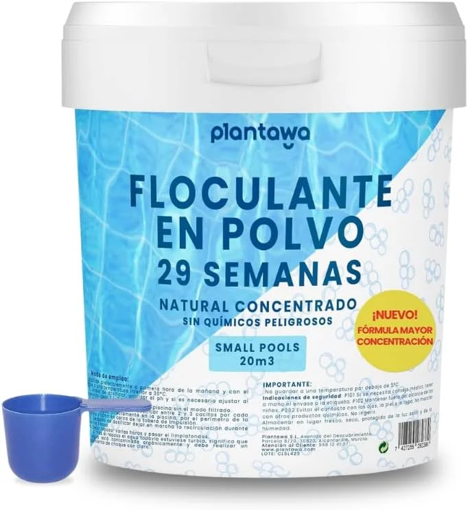 لخته ساز کنسانتره استخر، ۲۹ هفته، از بین برنده کدورت برای استخرهای کوچک و وان آب گرم، شفاف کننده آب، محصول طبیعی وگان، ایمن برای تمام خانواده