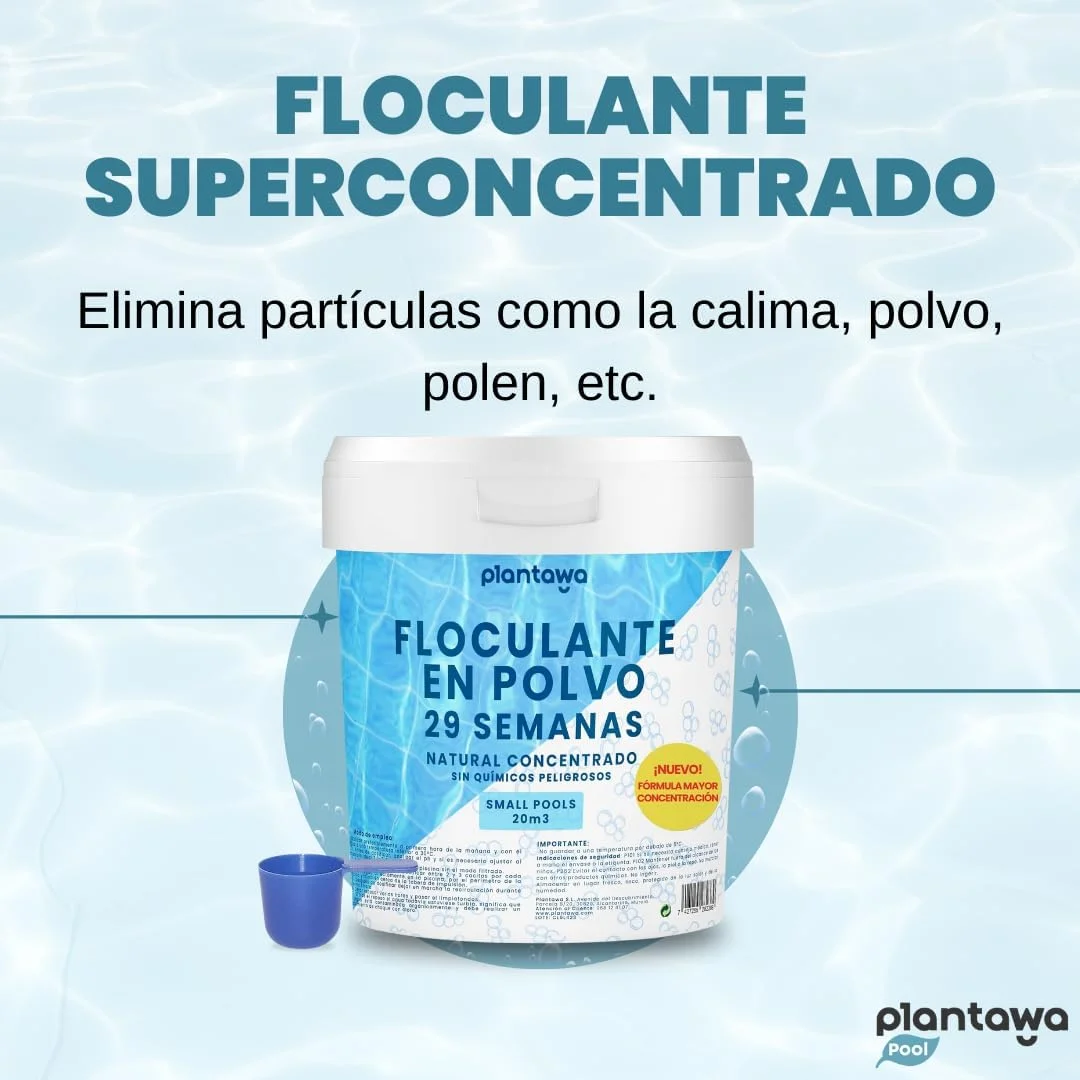لخته ساز کنسانتره استخر، ۲۹ هفته، از بین برنده کدورت برای استخرهای کوچک و وان آب گرم، شفاف کننده آب، محصول طبیعی وگان، ایمن برای تمام خانواده