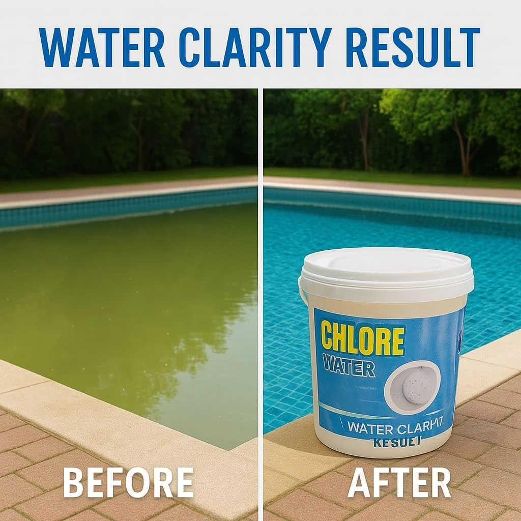 قرص های کلر چند منظوره 3 در 1 - سطل 5 کیلوگرمی - تصفیه کننده استخر با حل شوندگی آهسته برای ضد عفونی، جلوگیری از جلبک و شفاف سازی آب - مناسب برای همه استخرها
