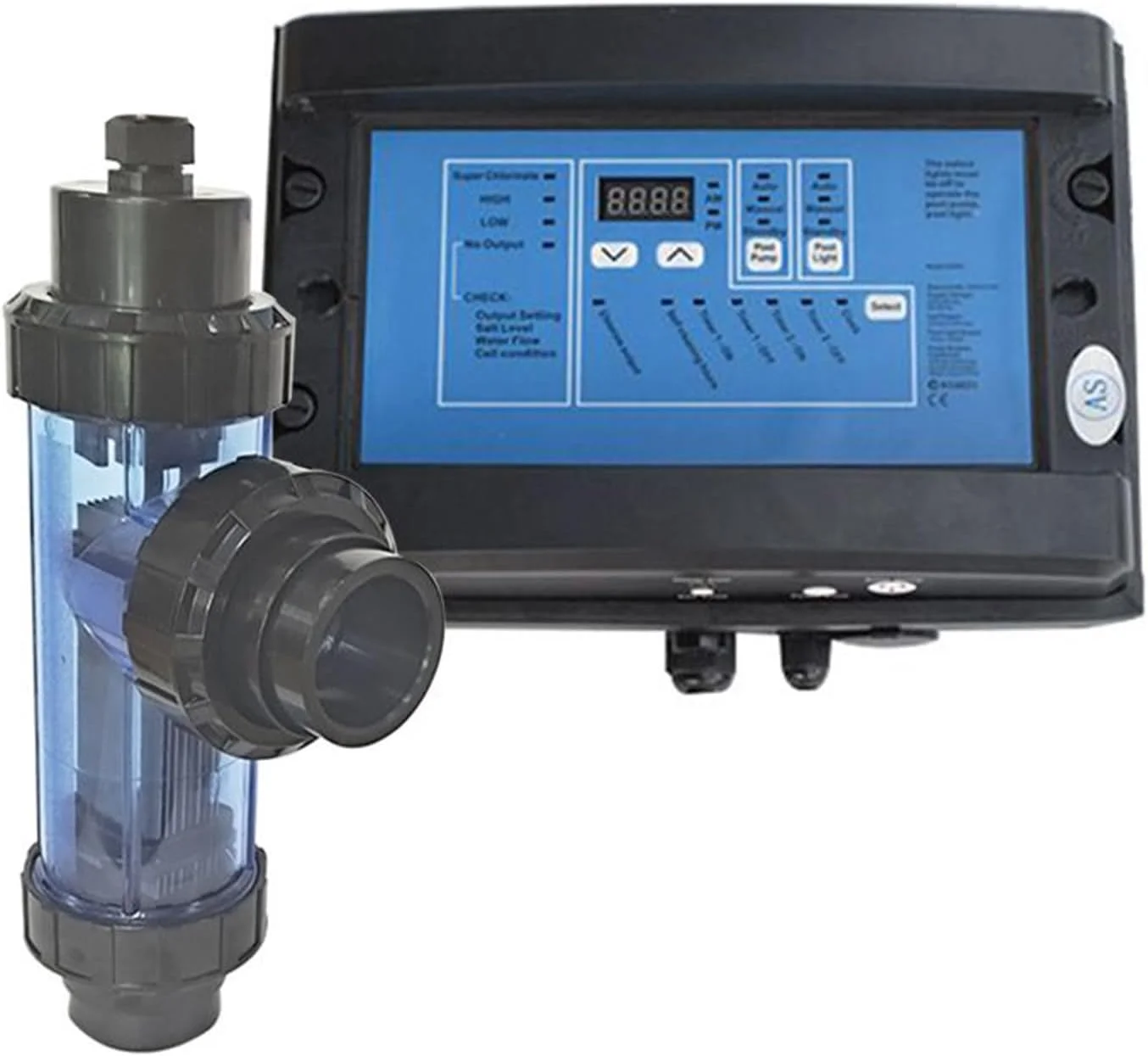 دستگاه کلرزن نمکی الکترولیتی OPSREY با خروجی 15 گرم در ساعت، 100 وات، ژنراتور کلر، کلرزن نمکی استخر، لوازم جانبی استخر، 30 گرمی