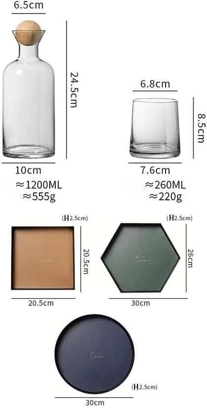 ست پارچ شیشه ای آب، کتری سرد، کتری سفید خنک، بطری آب خلاقانه اتاق نشیمن، ظروف آب خانگی، پارچ چای سرد (رنگ: طلایی)