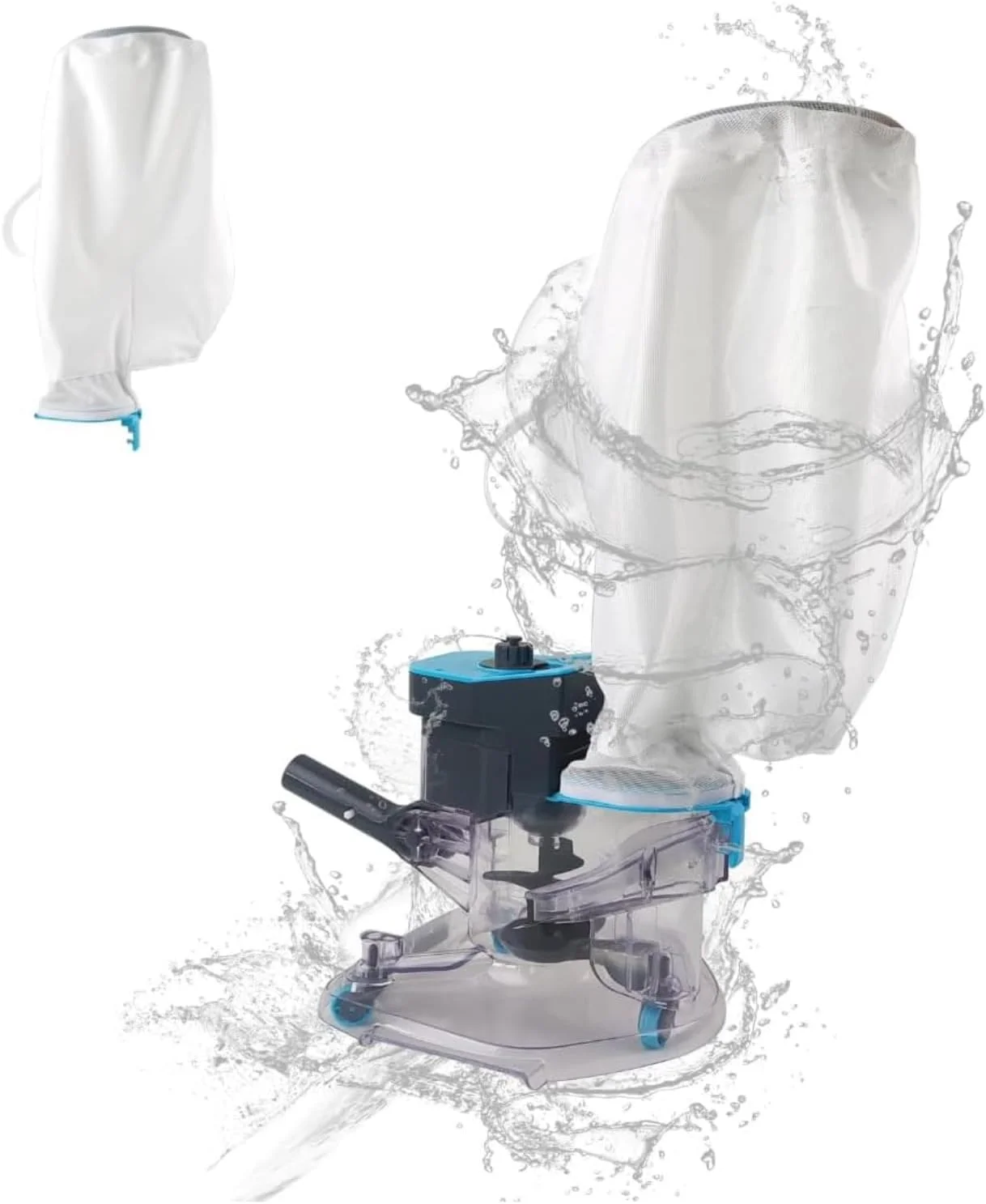 برگ جمع کن استخر، جاروبرقی استخری بی سیم و قدرتمند با دو کیسه فیلتر، مکش قوی 24GPM، قابل شارژ، حذف آسان برگ و آشغال، مناسب برای استخرهای روکار و توکار