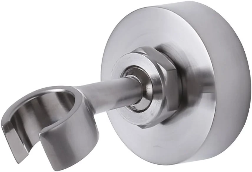 نگهدارنده دوش دستی برنجی حمام، قابل تنظیم و نصب روی دیوار، نیکل برس خورده نگهدارنده دوش دستی برنجی حمام، قابل تنظیم و نصب روی دیوار، نیکل برس خورده