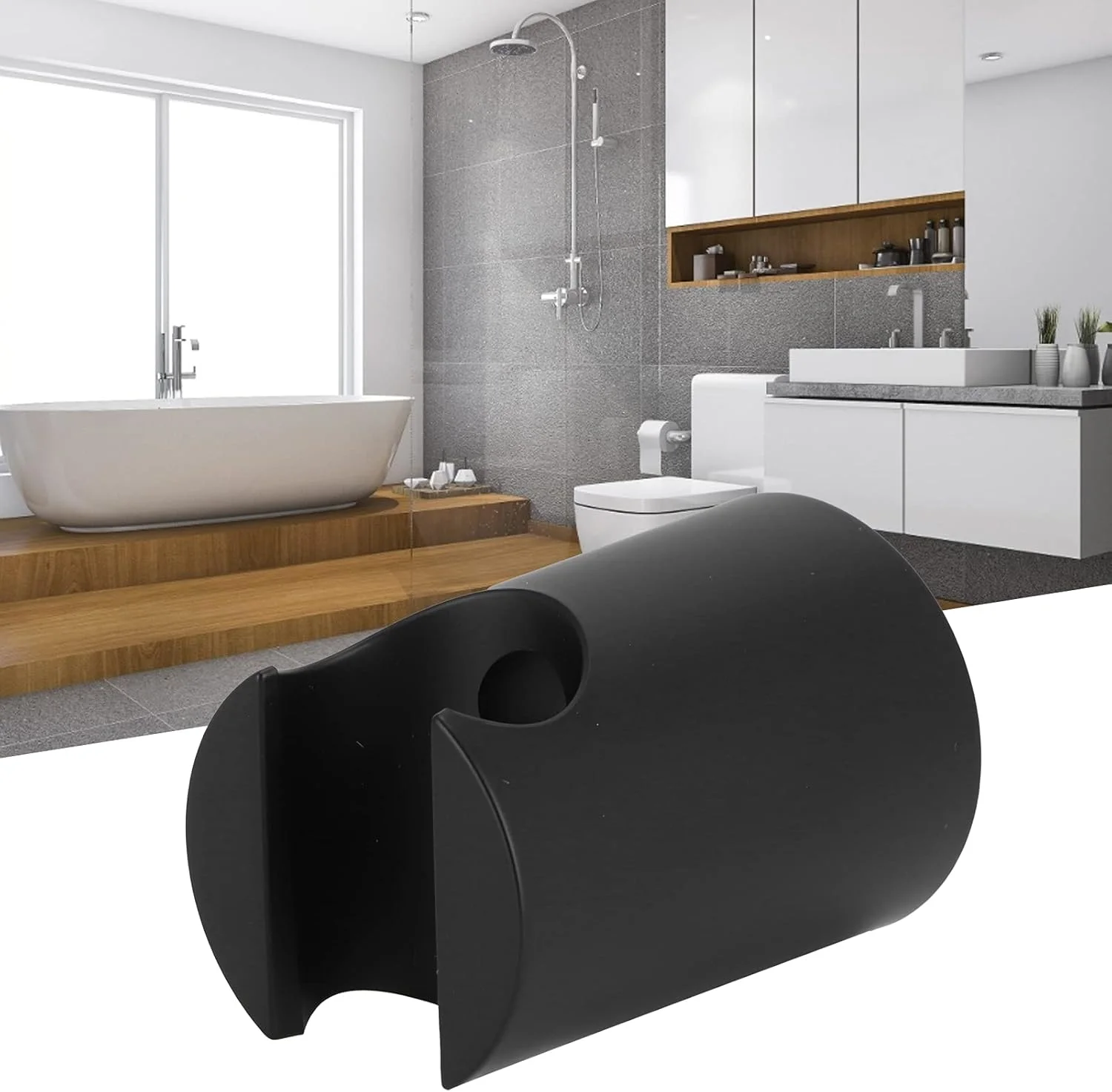 نگهدارنده سر دوش، نگهدارنده بازوی دوش دیواری ضد آب، پایه نگهدارنده اسپری سر دوش دستی برای حمام منزل هتل (مشکی) نگهدارنده سر دوش، نگهدارنده بازوی دوش دیواری ضد آب، پایه نگهدارنده اسپری سر دوش دستی برای حمام منزل هتل (مشکی)