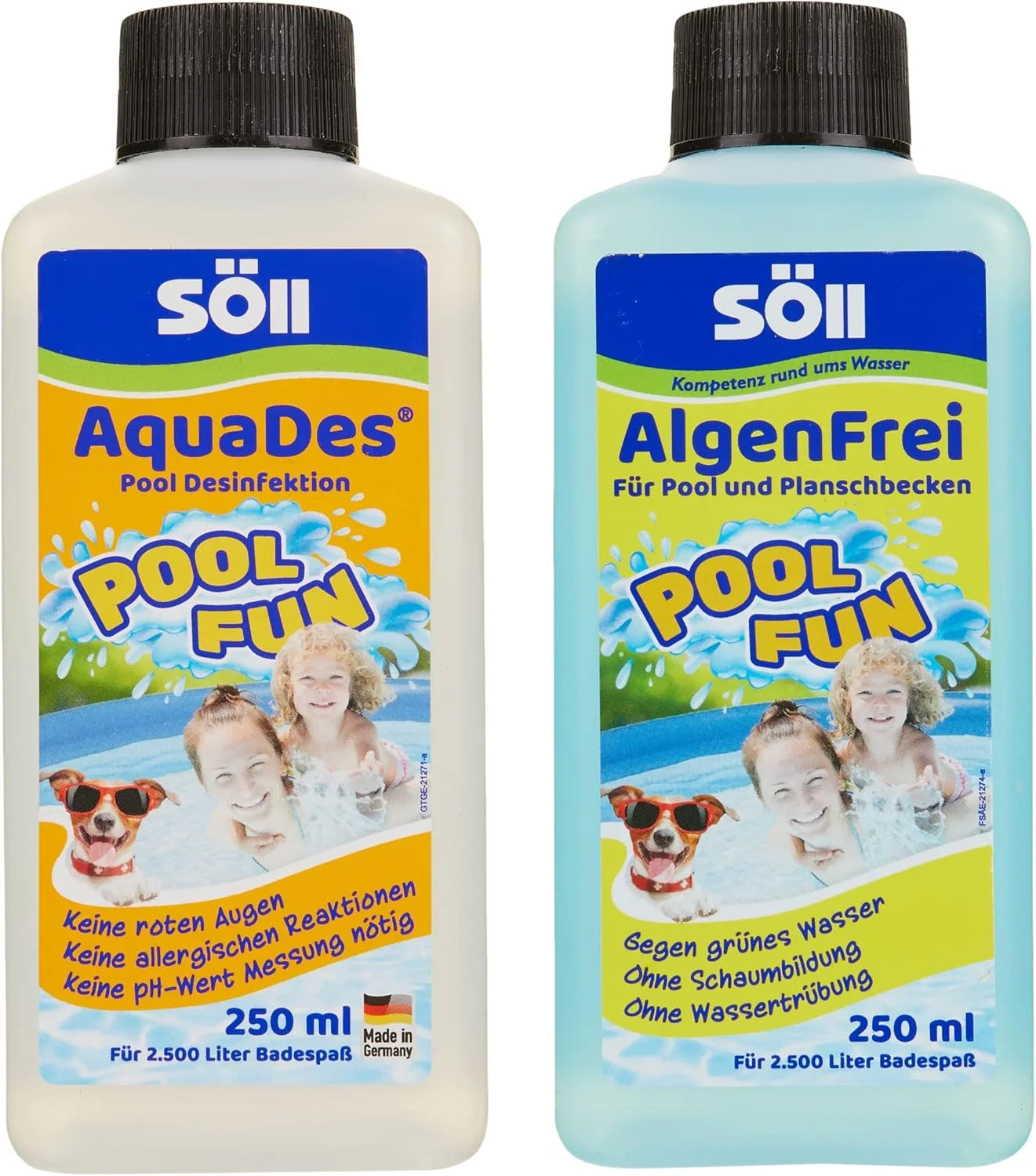 مجموعه مراقبت از استخر بادی Söll شامل Aqua Des و Algae Free، ۲۵۰ میلی لیتر، ۱ عدد، نارنجی، ۵.۷ x ۹.۷ x ۱۳.۸ سانتی متر، ۲۰174