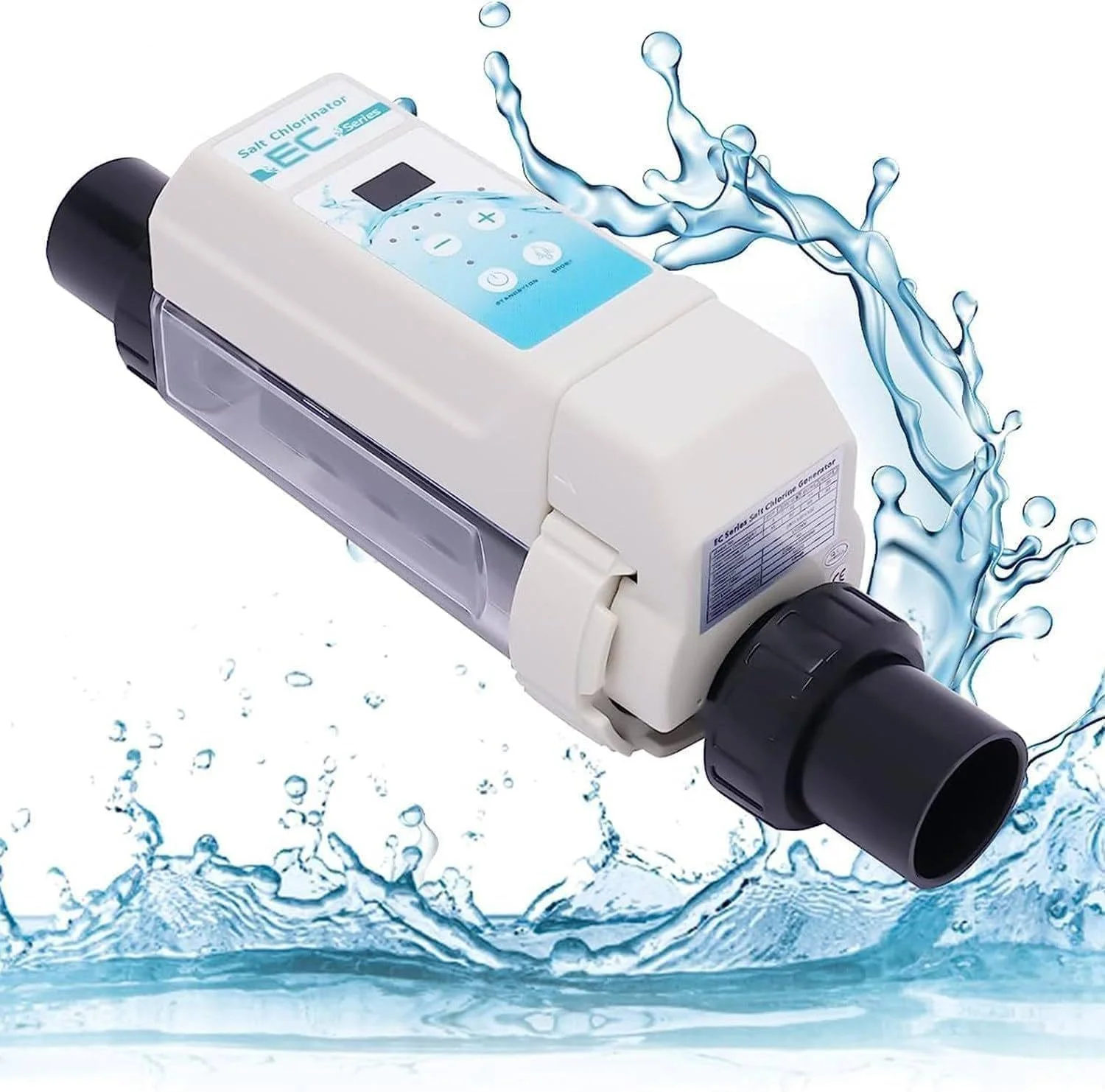 دستگاه کلرزن آب شور، سیستم تولید کلر اتوماتیک برای استخر آب شور با ظرفیت های 8/12/16/20 گرم در ساعت، عملکرد کامل و کاربری آسان، 8 گرم در ساعت