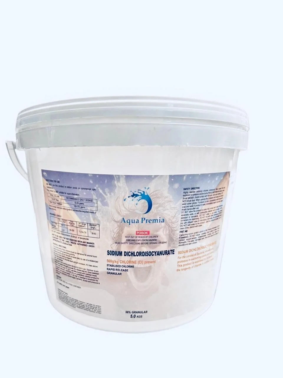 کلر گرانول SDIC - سطل 10 کیلوگرمی، Aqua Premia