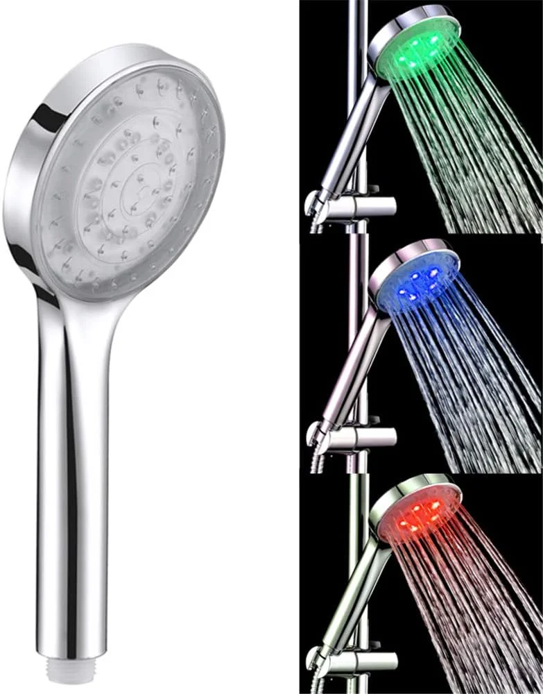 سردوش دستی فشار قوی با اسپری قدرتمند، تغییر رنگ با دما (3 رنگ) سردوش دستی فشار قوی با اسپری قدرتمند، تغییر رنگ با دما (3 رنگ)