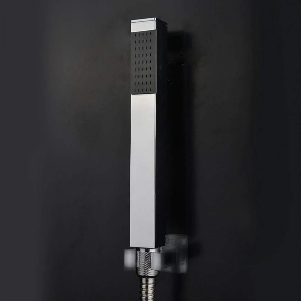 دوش دستی حمام XYHIPO، لوازم جانبی شیرآلات حمام، برنج جامد با روکش کروم، مربع، سردوش های دستی دوش دستی حمام XYHIPO، لوازم جانبی شیرآلات حمام، برنج جامد با روکش کروم، مربع، سردوش های دستی