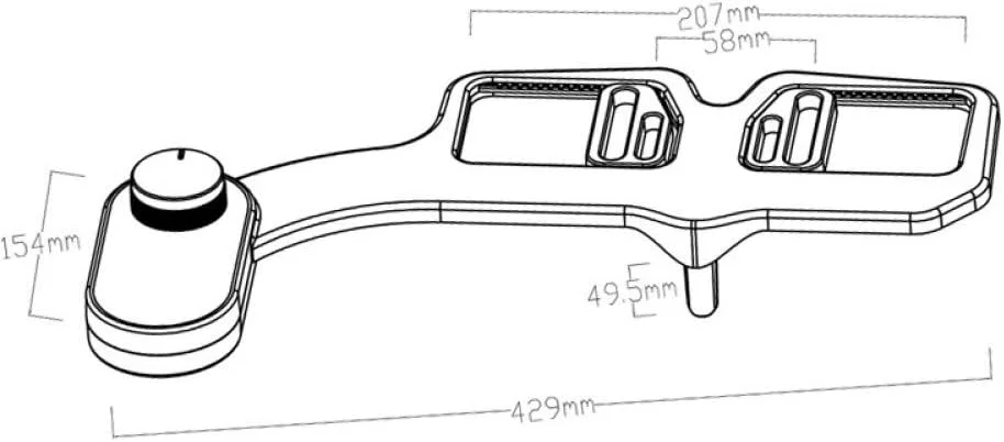 دوش دستی درب توالت هوشمند بدون نیاز به برق، شستشودهنده بدن و فلاشینگ