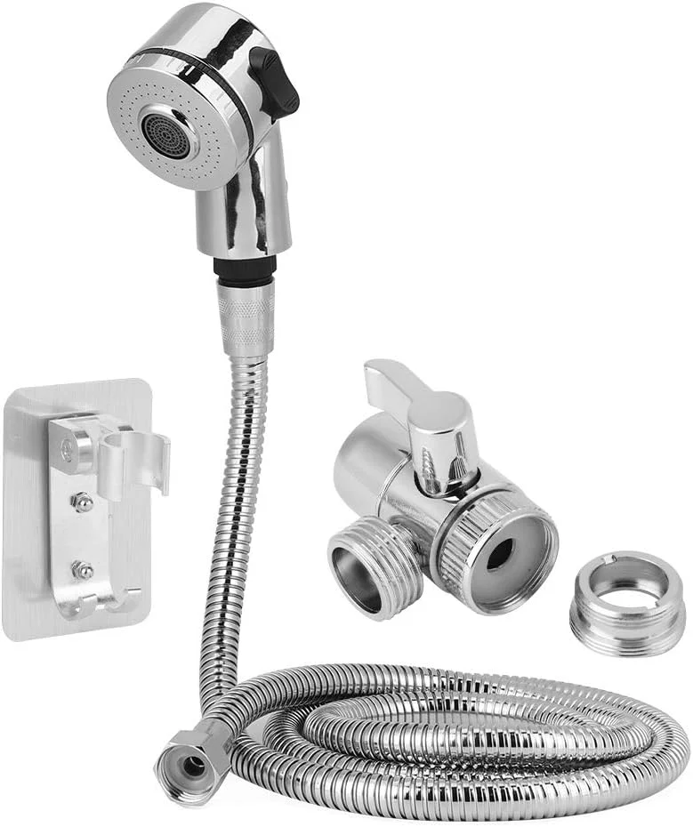 Ymiko شلنگ سینک، اتصال اسپری دوش حمام، کیت شستشوی مو، دوش دستی، ست آداپتور تبدیل شیر آب (کیت) Ymiko شلنگ سینک، اتصال اسپری دوش حمام، کیت شستشوی مو، دوش دستی، ست آداپتور تبدیل شیر آب (کیت)