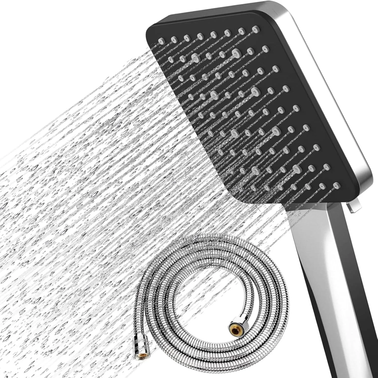 سردوش و شلنگ YQbest، سردوش های فشار قوی به همراه شلنگ 1.5 متری، صرفه جویی در آب، سردوش یونیورسال با 6 حالت اسپری و قدرت قابل تنظیم