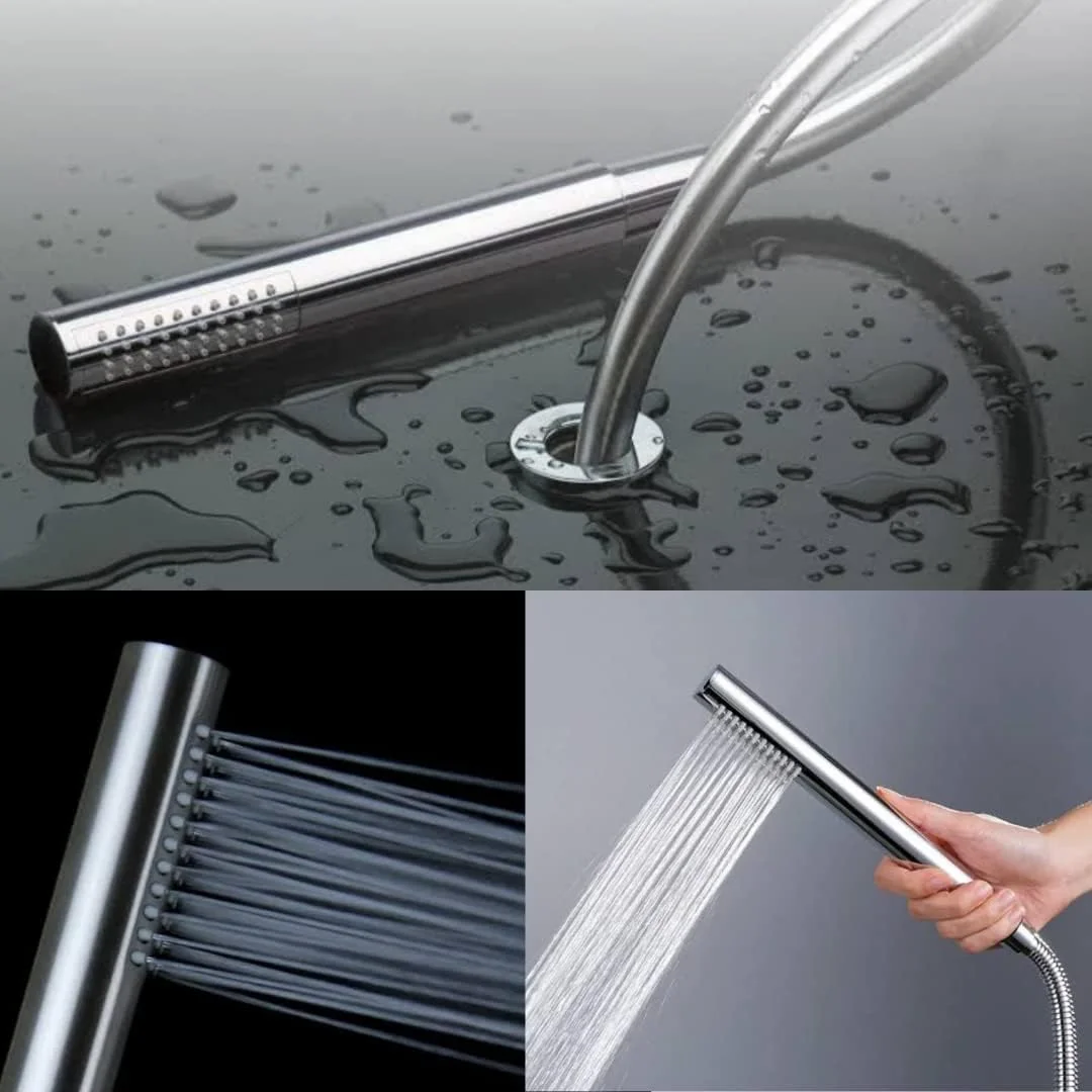 سردوش دستی سری کیوب ZAP HS-003، فشار قوی، روکش کروم، یونیورسال، جنس ABS و روکش کروم، فقط سردوش دستی (بدون شلنگ و براکت)، مجموعه (1 عددی)