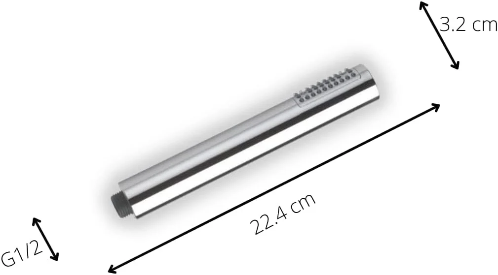 سردوش دستی سری کیوب ZAP HS-003، فشار قوی، روکش کروم، یونیورسال، جنس ABS و روکش کروم، فقط سردوش دستی (بدون شلنگ و براکت)، مجموعه (1 عددی)