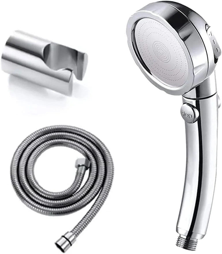 ست دوش دستی اگزوتیک ZAP، سر دوش جداشدنی با فشار بالا به همراه اسپری دستی و کلید توقف روشن/خاموش و سر دوش با 3 حالت اسپری به همراه شلنگ 1.5 متری و پایه دیواری (کروم) ست دوش دستی اگزوتیک ZAP، سر دوش جداشدنی با فشار بالا به همراه اسپری دستی و کلید توقف روشن/خاموش و سر دوش با 3 حالت اسپری به همراه شلنگ 1.5 متری و پایه دیواری (کروم)