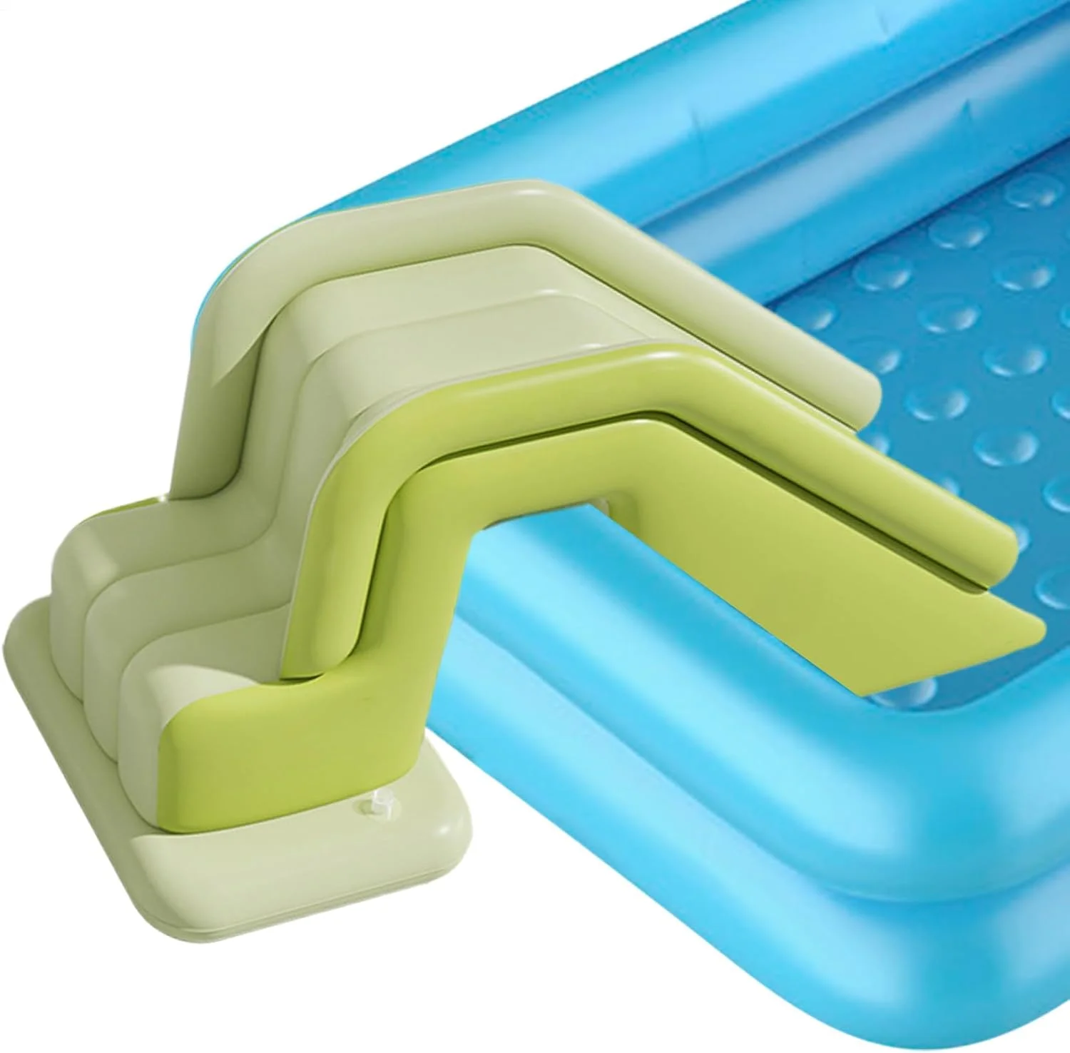 سرسره بادی تاشو استخر - سرسره بادی تاشو - سطح شیب دار ضد لغزش با نصب سریع برای تفریحات تابستانی پسران و دختران جوان، مهمانی ها، سفرهای کمپینگ و هتل