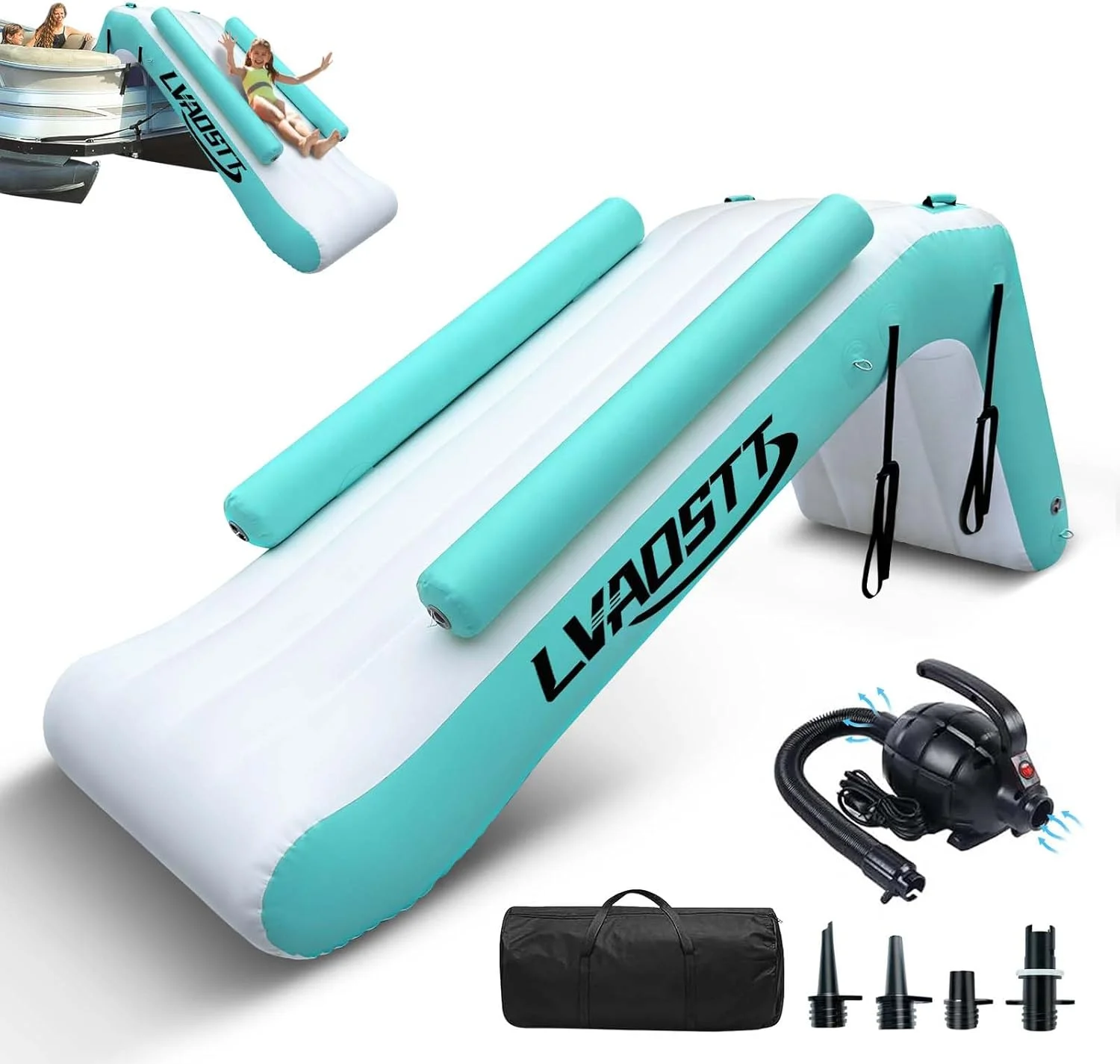 سرسره آبی پانتونی، سرسره آبی بادی، سرسره قایق بادی جزیره ای برای بزرگسالان