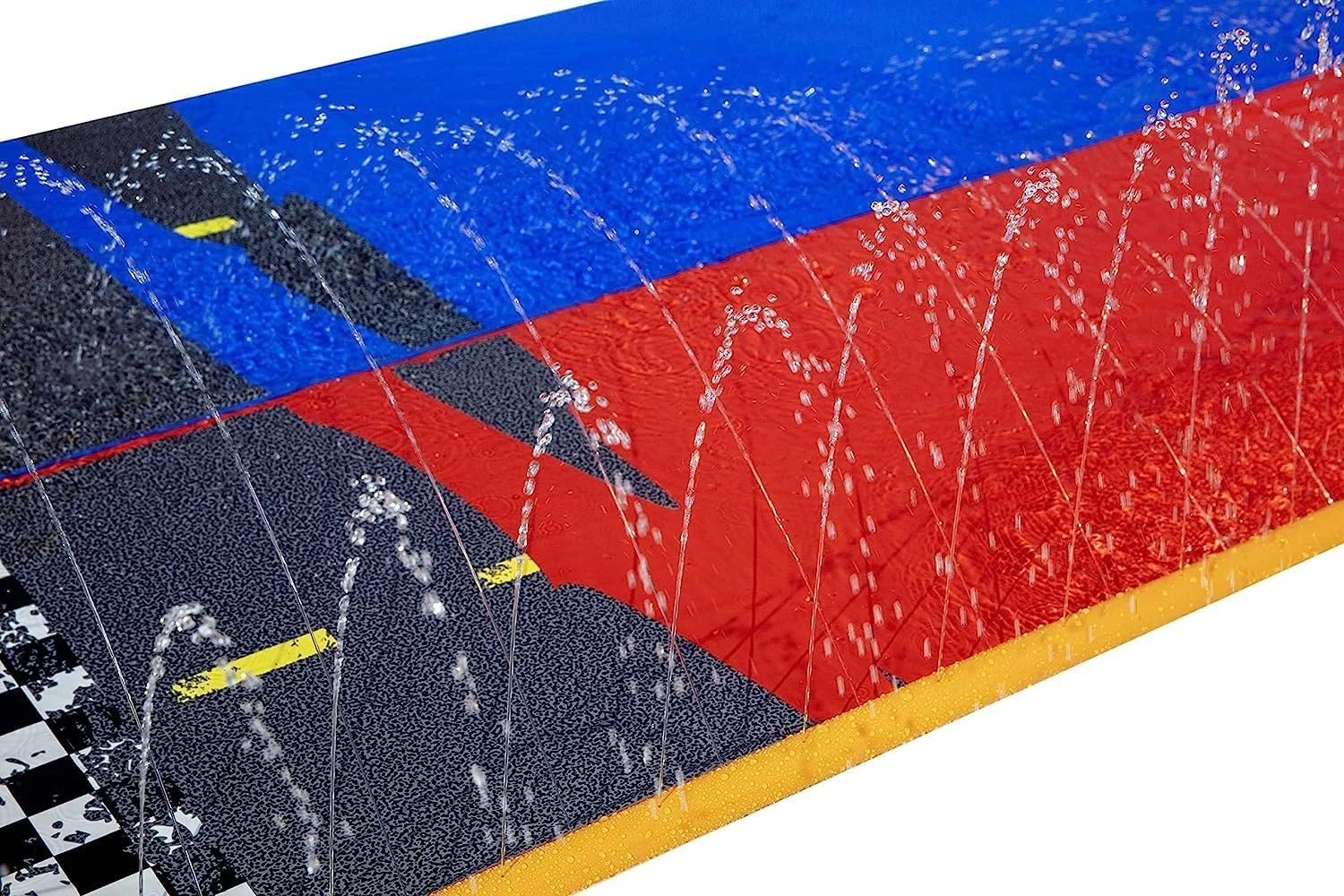 سرسره آبی سرعتی REBENUO مدل Splashy Speedway طول 488 سانتی متر - شناور بادی استخر. چند رنگ.