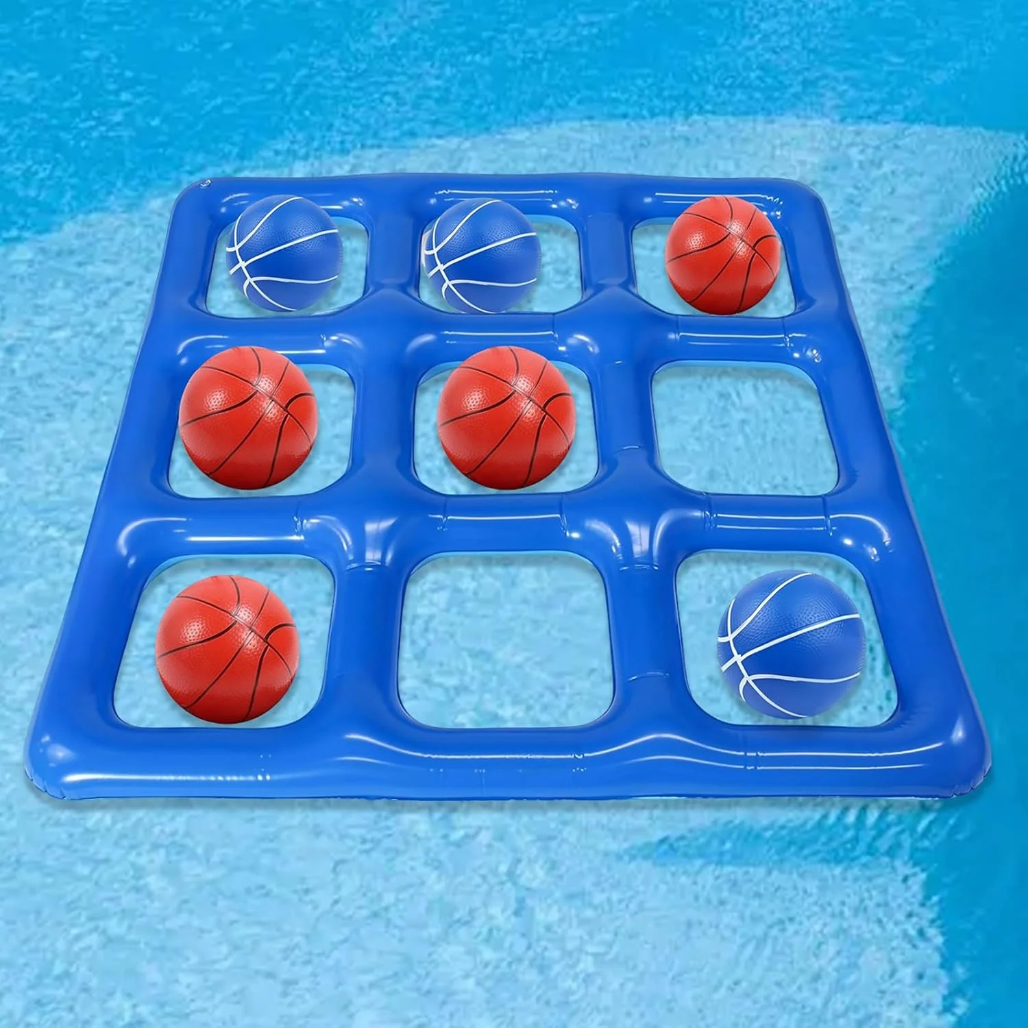 بازی های استخر | بازی پرتاب حلقه بادی استخر، اسباب بازی تعاملی ضد آب با 10 توپ برای بزرگسالان، کودکان، نوجوانان، شنا در فضای باز